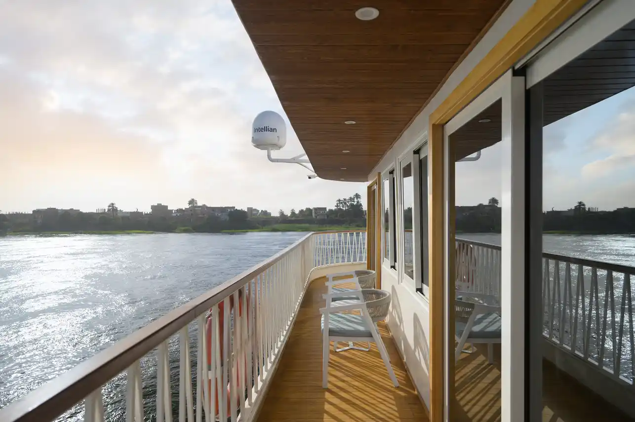 Cabin aboard the MS Tamr Henna Nile Cruise Nile cruise